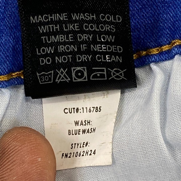 Fashion Nova Jeans Womens 16 W36 Bell Bottom Blue Denim Stretch Flare Bottoms - Picture 10 of 15